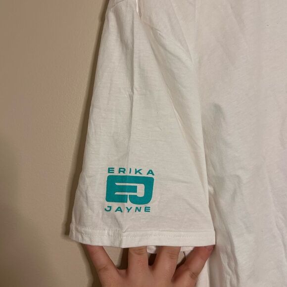 Erika Jayne Graphic White Band Tee Size Large - Picture 4 of 6